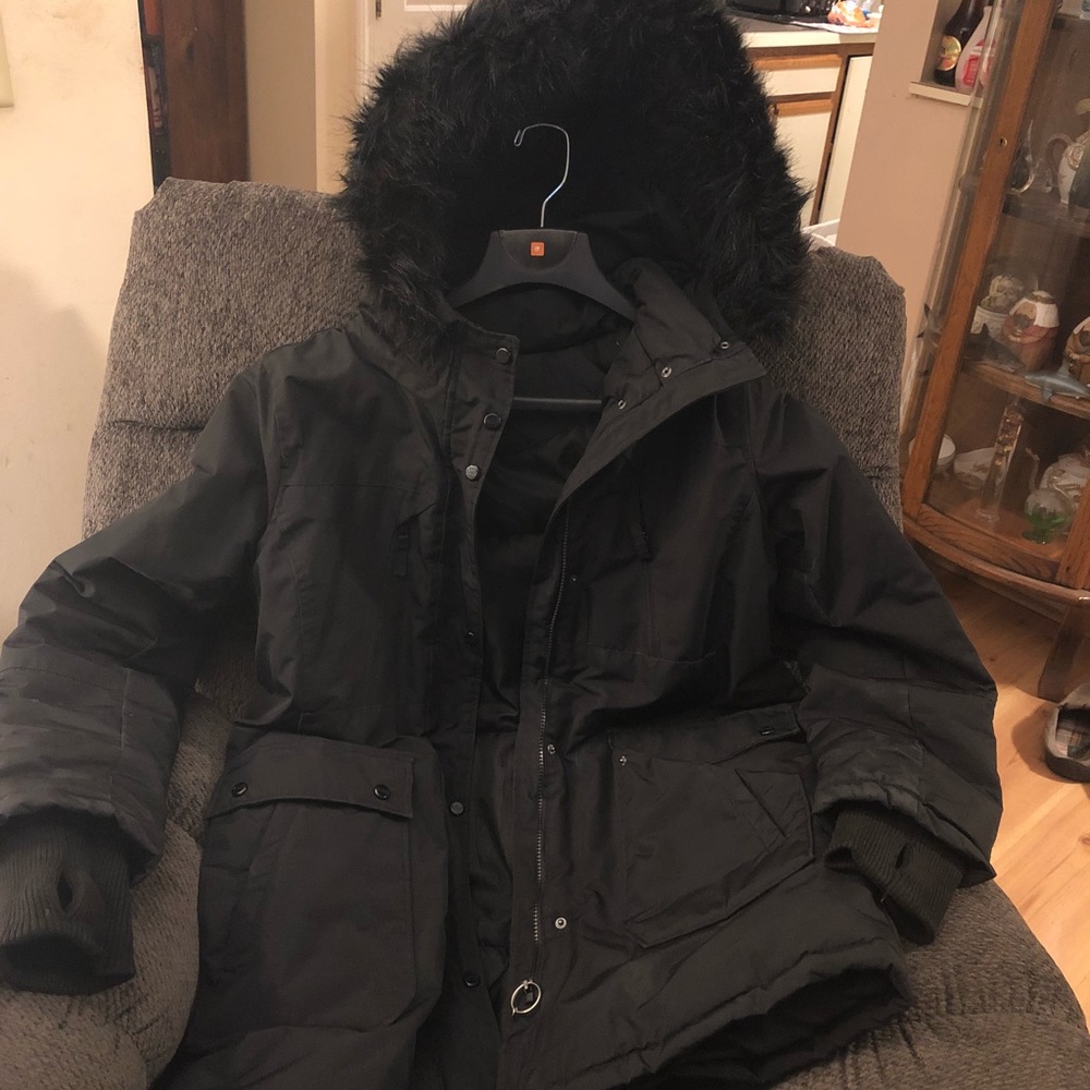 Black winter coat